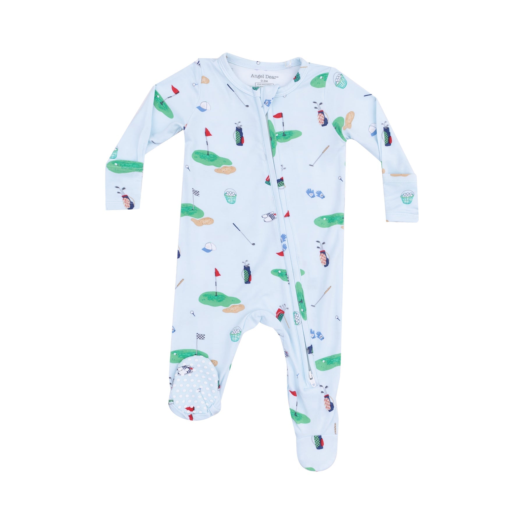 Angel Dear Golf Things 2 Way Zipper Footie 