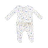 Angel Dear - 2 Way Ruffle Zipper Footie - Sweet Vines