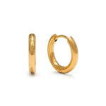 Lover's Tempo Gold Tube 15mm Hoop Earrings