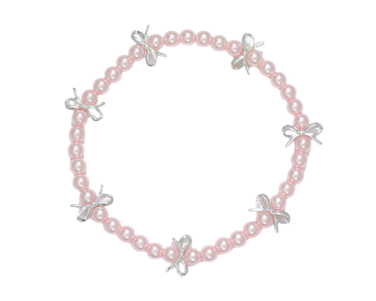 Periwinkle Bracelet Little Love Bows & Pearls
