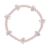 Periwinkle Bracelet Little Love Bows & Pearls
