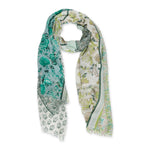Hadley Wren Insect Shield Scarf Green Boho Floral