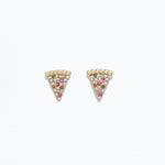 Cuties Fun Crystal Pizza Earrings