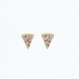 Cuties Fun Crystal Pizza Earrings