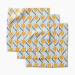 Geometry Dishcloth Set Spring Tulip Flowers