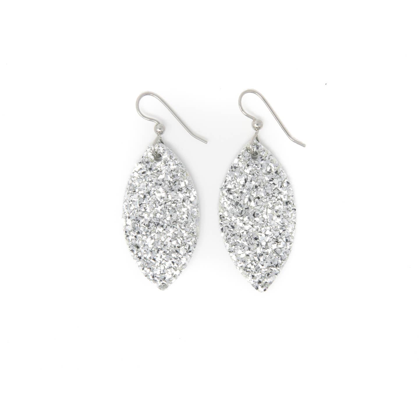 Keva Silver Sparkle Small Earrings