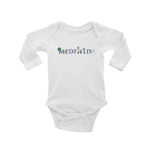 Tina Labadini Designs -Long Sleeve 6 month Onesie Medfield 