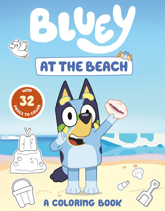 Random House Bluey: At The Beach Coloring Book