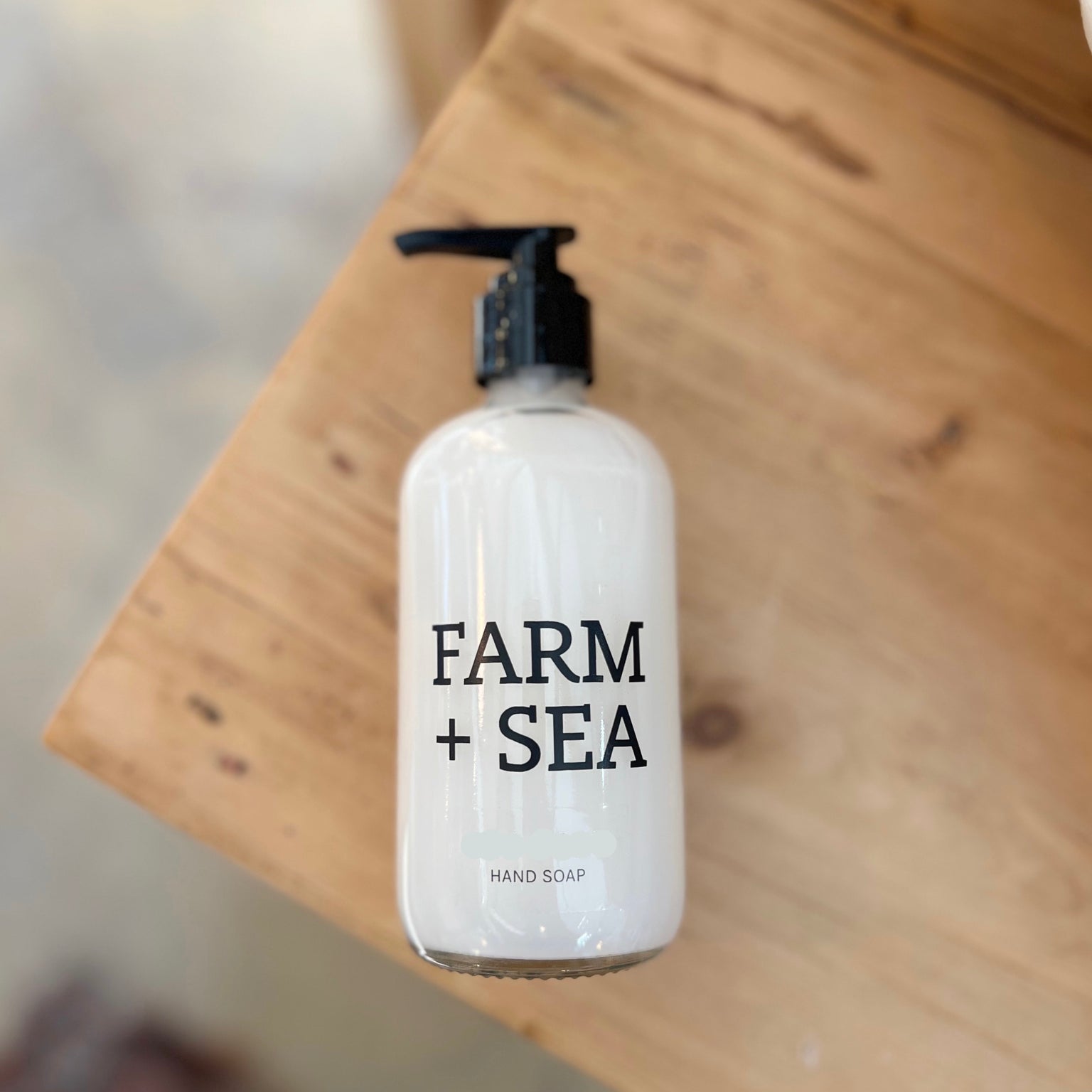 Farm + Sea Glass Pump Liquid Hand Soap Small Beach Girl