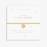 A Little & Co Kind Heart gold stretch bracelet with heart charm – Available at Be Charmed