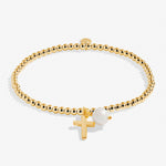 A Littles & Co gold confirmation bracelet gift celebrating faith and devotion, Available at Be Charmed