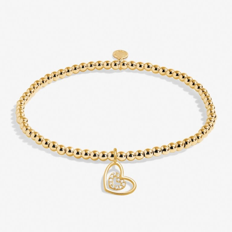 A Littles & Co Gold Happy Birthday Aunt Bracelet featuring delicate gold design with birthday message—perfect gift from Be Charmed.