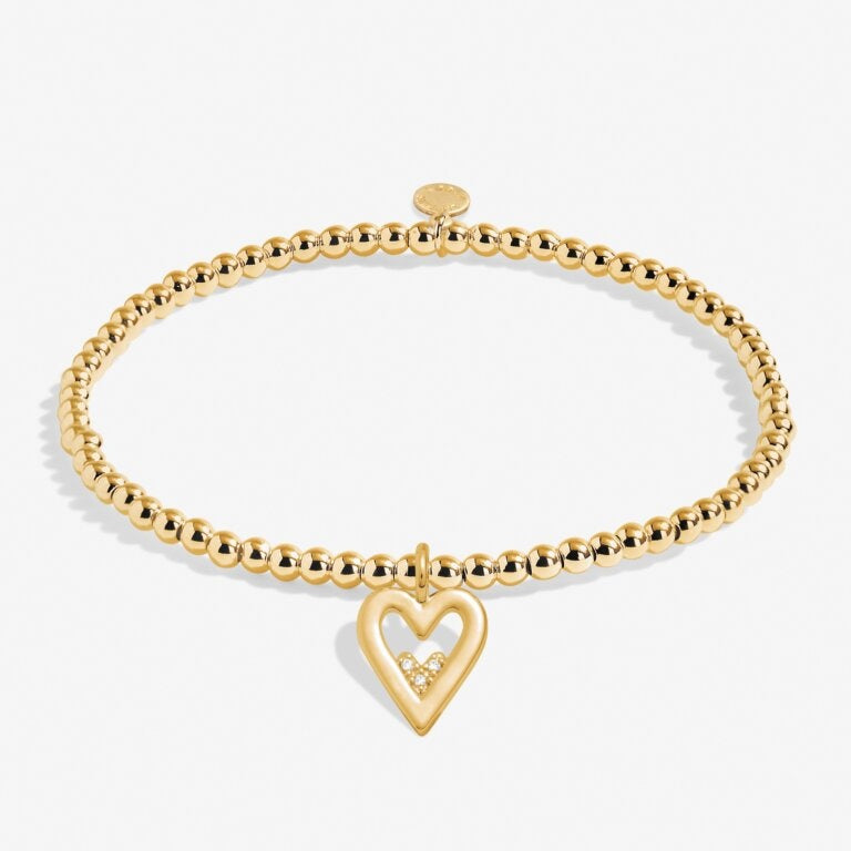 A Littles & Co Gold Happy Birthday Daughter Bracelet featuring delicate gold finish with birthday message—perfect gift from Be Charmed.