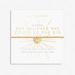 Heart of Gold bracelet by A Littles & Co, gold-tone stretch bracelet with heart charm. Available at Be Charmed.