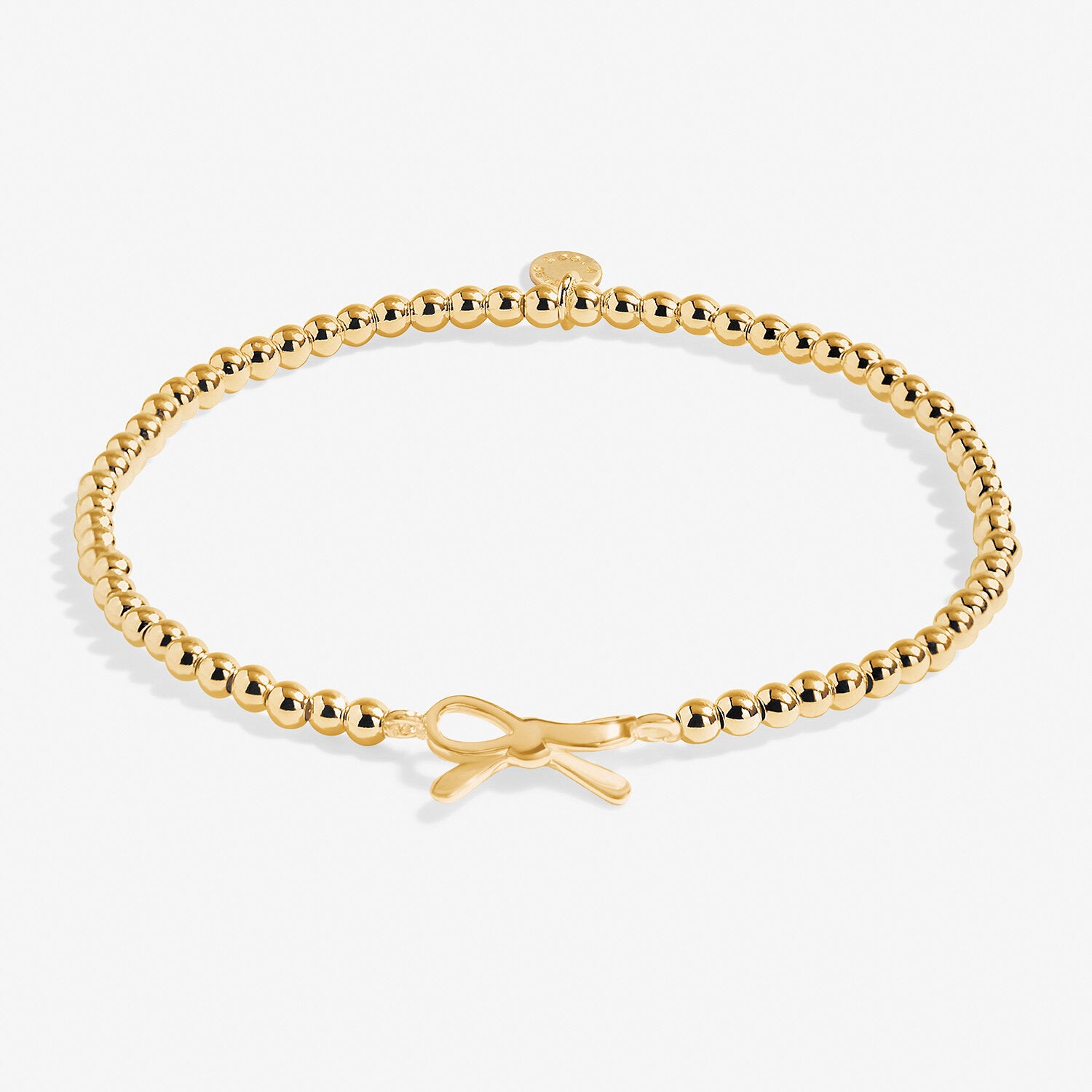 A Littles & Co Gold Thank You Bracelet—elegant gold charm bracelet with heartfelt thank-you message, perfect appreciation gift from Be Charmed. 