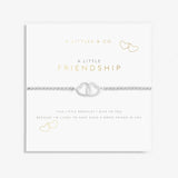 A Littles & Co Silver Friendship Bracelet on Card. Available at Be Charmed. 