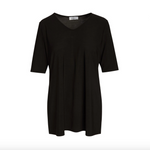 Accent Black Magic Shirt featuring a classic black hue, soft flowing fabric, and flattering silhouette, perfect for any occasion, available at Be Charmed