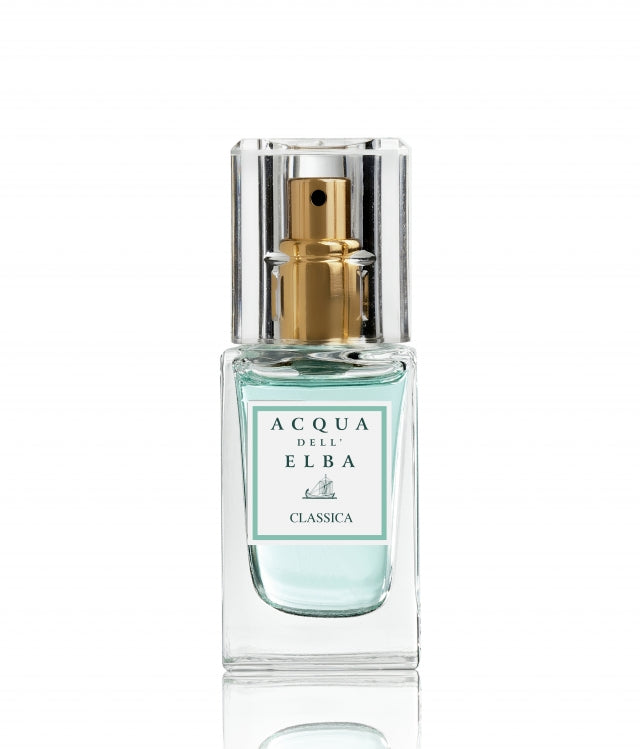 Acqua Dell'Elba Classica Donna Eau De Parfum 0.5oz with soft floral and sea-inspired notes in a travel-ready bottle, available at Be Charmed