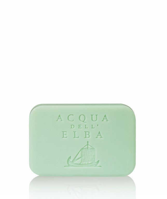 cqua Dell'Elba Classica Uomo Soap 5.3oz featuring a fresh marine and citrus scent with rich lather and refined cleansing, available at Be Charmed