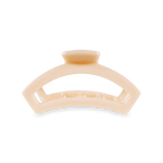 Almond Beige Open Teleties Hair Clip with bendable teeth, strong hold and open design—available at Be Charmed.