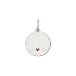 Alpine White 143 I Love You pendant featuring symbolic numeric message expressing love and connection, meaningful jewelry gift, Available at Be Charmed