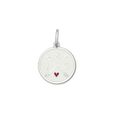 Alpine White 143 I Love You pendant featuring symbolic numeric message expressing love and connection, meaningful jewelry gift, Available at Be Charmed