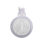 Alpine White Lola angel pendant necklace symbolizing guidance and protection, perfect for everyday wear or gifting. Available at Be Charmed.
