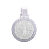 Alpine White Lola angel pendant necklace symbolizing guidance and protection, perfect for everyday wear or gifting. Available at Be Charmed.