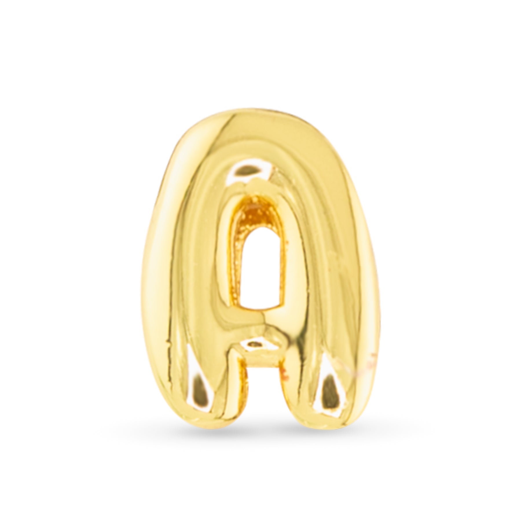 Amanda Blu Gold A Initial Charm featuring a polished gold-tone letter design—ideal for personalizing jewelry and gifting, available at Be Charmed