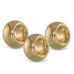 Amanda Blu Silver Charm Spacers (4 pk) – Set of 4 spacers to personalize your bracelet or necklace. Available at Be Charmed