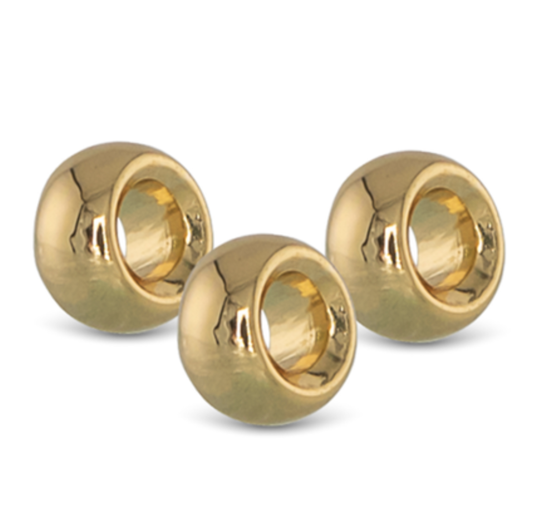 Amanda Blu Silver Charm Spacers (4 pk) – Set of 4 spacers to personalize your bracelet or necklace. Available at Be Charmed