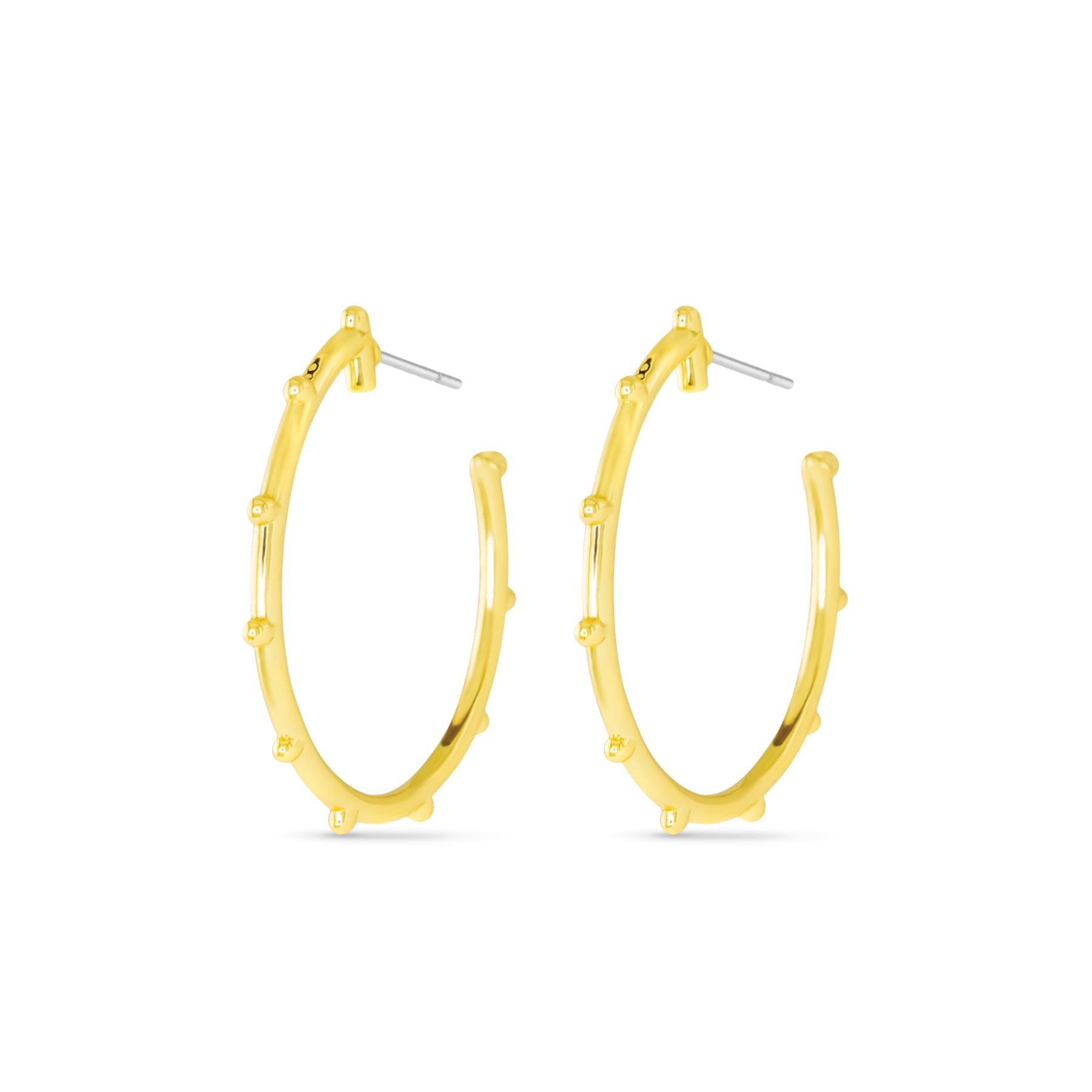 Amanda Blu Gold Dorothy Polished Earrings featuring sleek, polished gold finish with unique design, available at Be Charmed.