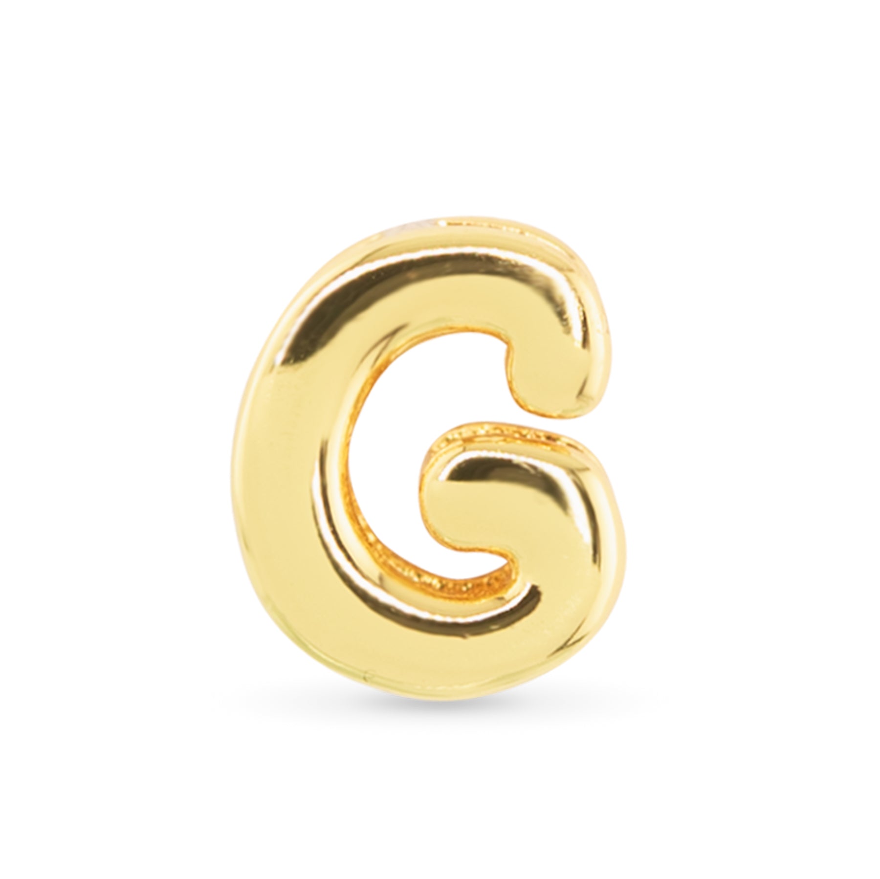 Amanda Blu Gold G Initial Charm featuring a polished gold-tone letter design—ideal for personalizing jewelry and gifting, available at Be Charmed