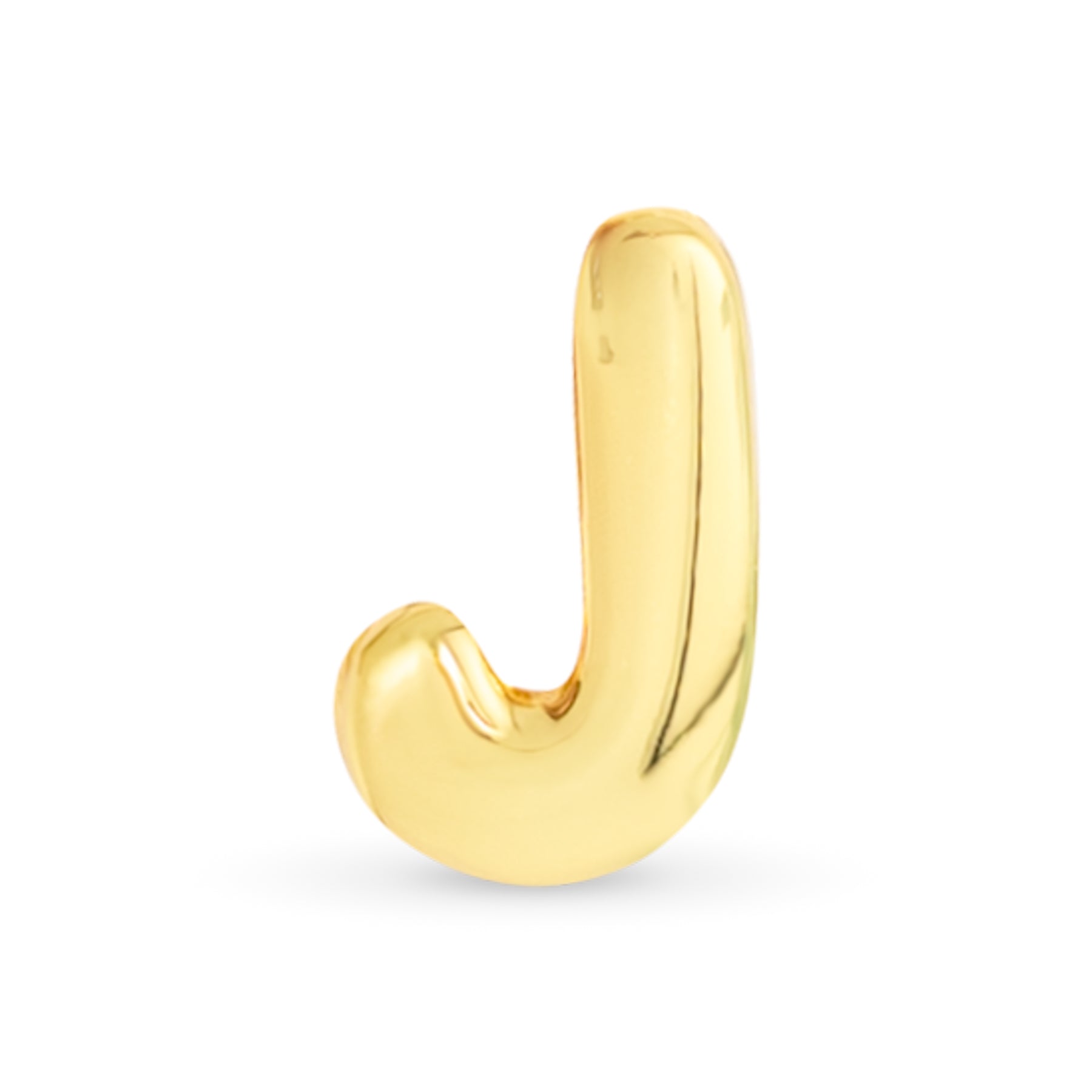 Amanda Blu Gold J Initial Charm featuring a polished gold-tone letter design—ideal for personalizing jewelry and gifting, available at Be Charmed