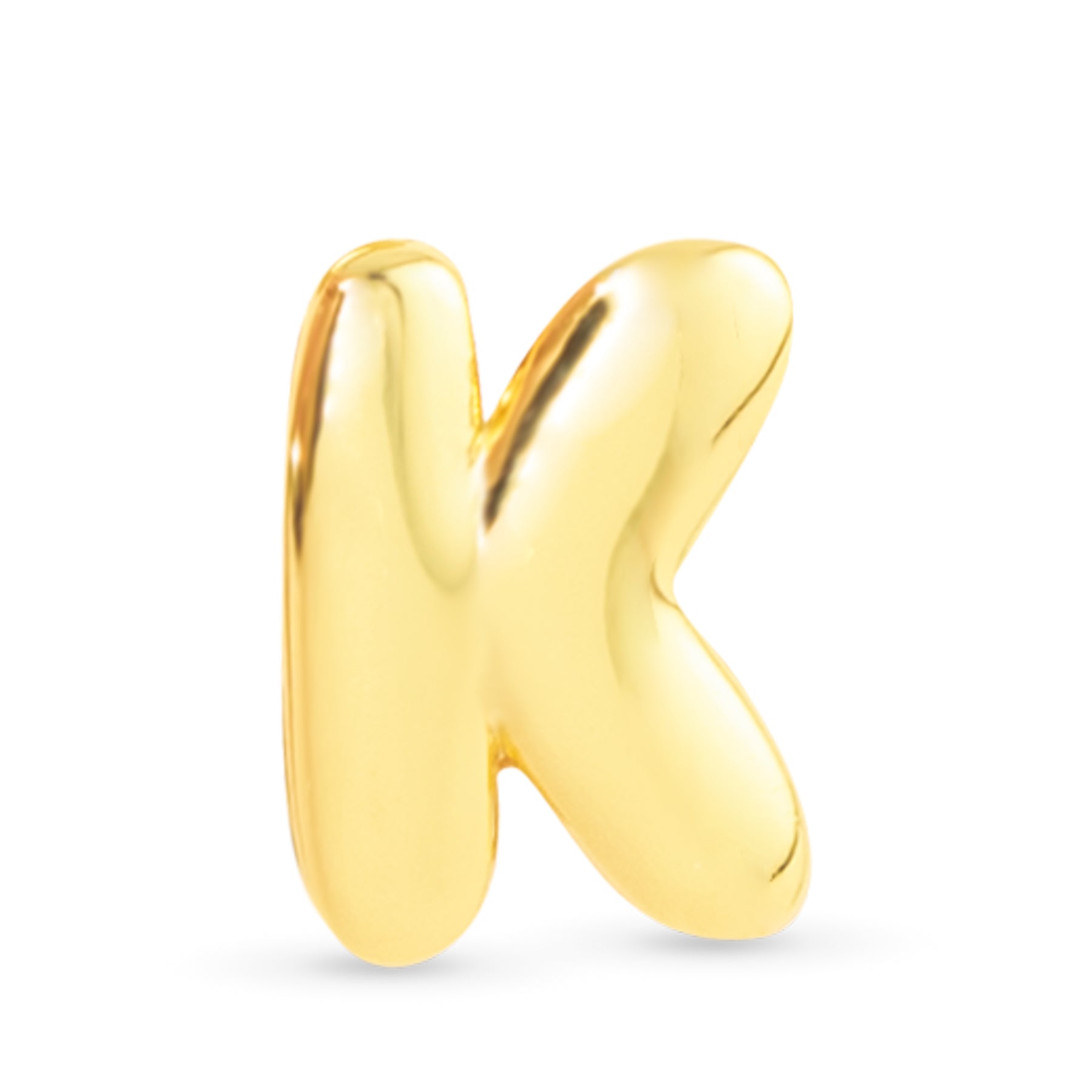 Amanda Blu Gold K Initial Charm featuring a polished gold-tone letter design—ideal for personalizing jewelry and gifting, available at Be Charmed