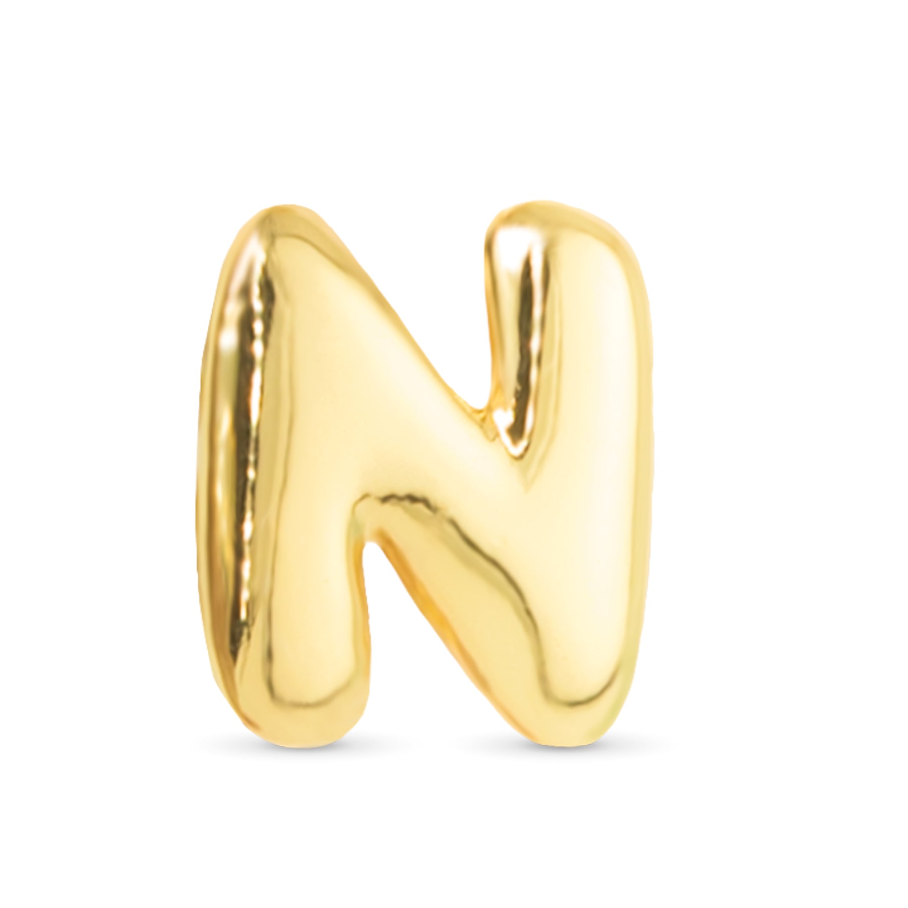 Amanda Blu Gold N Initial Charm featuring a polished gold-tone letter design—ideal for personalizing jewelry and gifting, available at Be Charmed