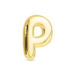 Amanda Blu Gold P Initial Charm featuring a polished gold-tone letter design—ideal for personalizing jewelry and gifting, available at Be Charmed