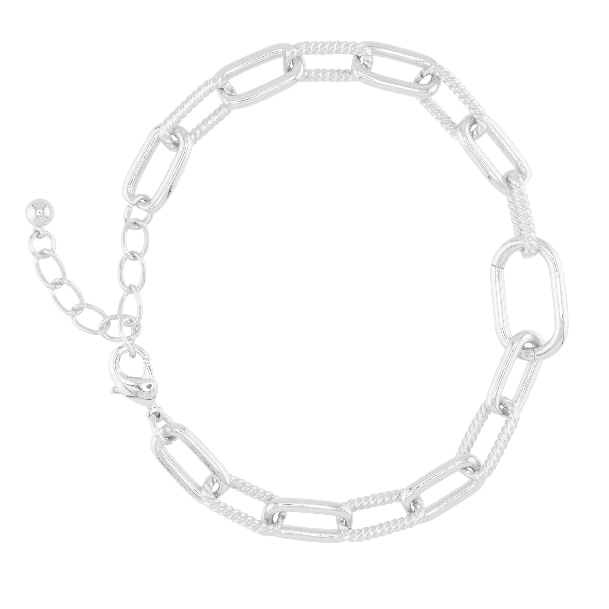 Amanda Blu Silver Pippa Charm Bracelet – Adjustable sterling silver-dipped bracelet perfect for adding your favorite charms. Available at Be Charmed