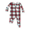 Angel Dear 2 Way Zipper Footie Holiday Plaid – soft baby sleeper with festive design, cozy holiday outfit. Available at Be Charmed