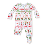 Angel Dear 2 Way Zipper Footie Nutcracker Fair Isle – cozy baby pajamas with festive holiday pattern, perfect gift. Available at Be Charmed