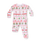 Angel Dear 2 Way Zipper Ruffle Footie Sugar Plum Fairy Pink – cozy baby sleeper with ruffle trim and festive print. Available at Be Charmed