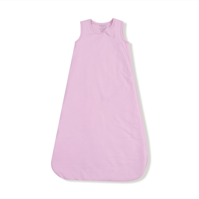 Pink sleep sack bag on a white background. Available at Be Charmed