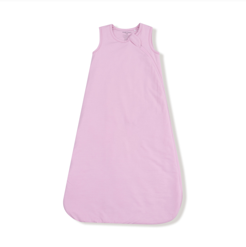 Pink sleep sack bag on a white background. Available at Be Charmed