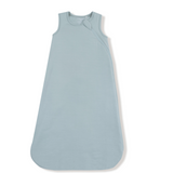 Light blue sleep sack bag on a white background. Available at Be Charmed