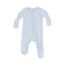 Angel Dear Blue 2-Way Zipper Footie with soft fabric and convenient zipper, available at Be Charmed.