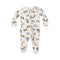 Angel Dear Cozy Pups 2-Way Zipper Footie with soft fabric and playful puppy print, available at Be Charmed.