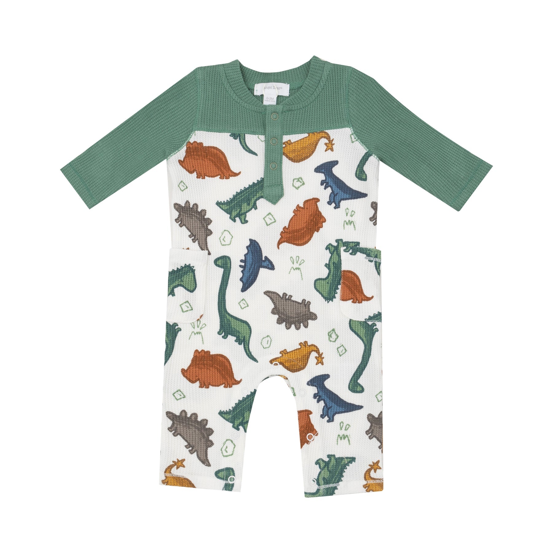 Angel Dear Dino Rocks Romper for Baby Boys at Be Charmed