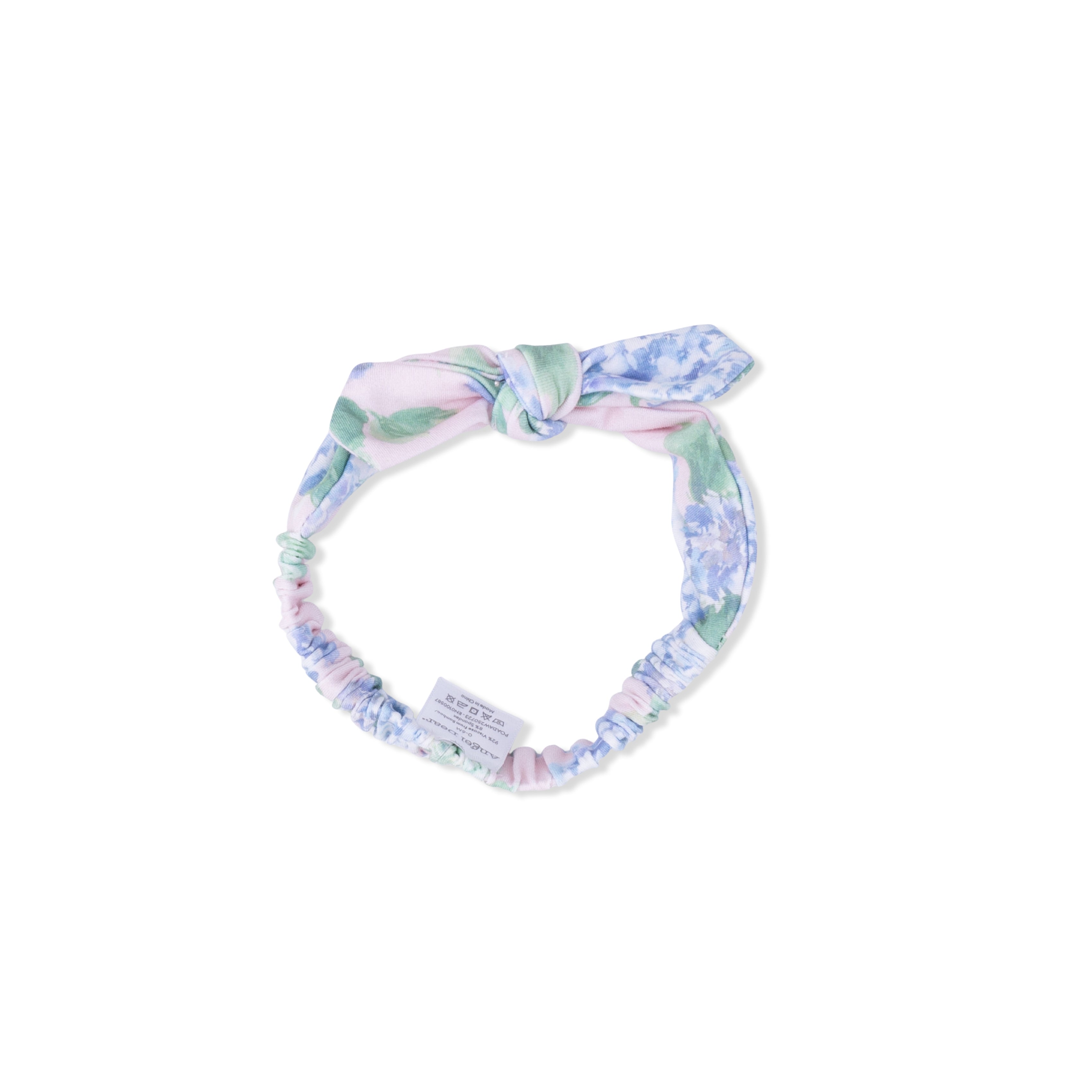 Angel Dear Floral patterned headband on a white background. Available at Be Charmed