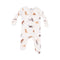 Angel Dear Watercolor Puppies 2-Way Zipper Footie with soft fabric and puppy print, available at Be Charmed.