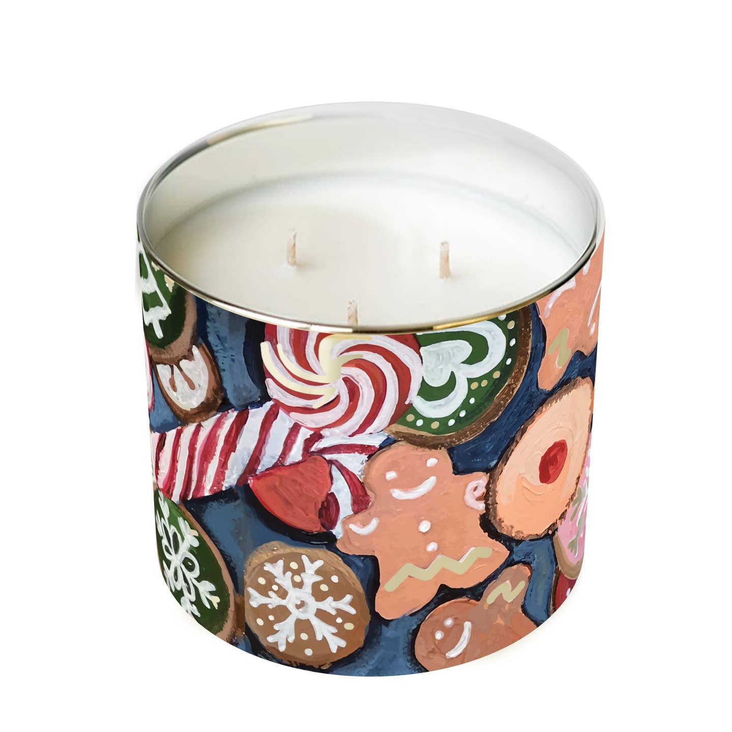 Annapolis Candle Sweet Shoppe Kim Hovell Limited Edition 3-Wick Candle featuring a festive blend of maple, gingerbread, and bourbon in a 12oz hand-poured soy wax candle, available at Be Charmed